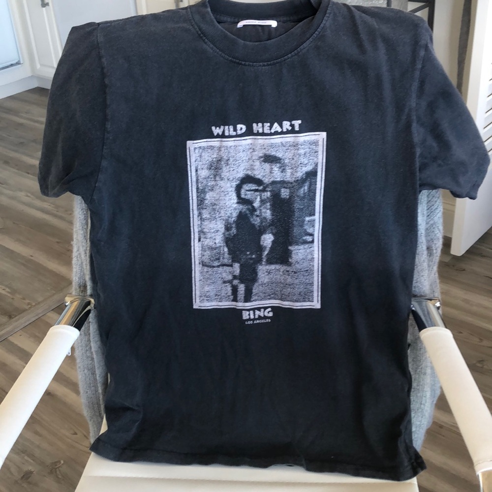 Anine Bing Wild Heart T-shirt Medium